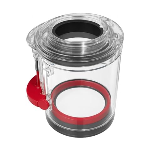 純正 SV18 V12 Detect Slim ダストカップ Digital Slim SV18 V12 Detect Slim SV20 SV30 SV46 V12s SV46SU SV49SU 対応 掃除機 クリアビン ダストボックス [並行輸入品] クリア/レッド ダイソン対応